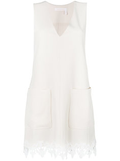 платье с вышивкой и V-образным вырезом  See By Chloé