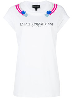 футболка с принтом логотипа Emporio Armani