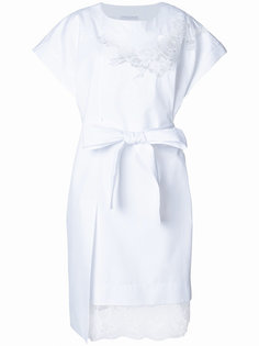 кружевное платье с вырезом  Ermanno Scervino