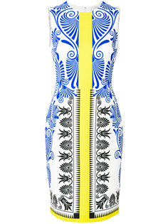 приталенное платье с орнаментом Versace Collection