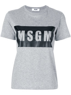 футболка с логотипом  MSGM