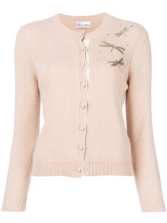 beaded dragonfly detail cardigan Red Valentino