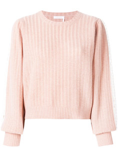 свитер в рубчик с вышивкой  See By Chloé