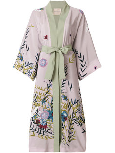 кимоно с цветочным принтом Erika Cavallini