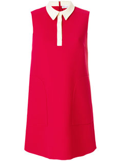 платье с контрастным воротником Red Valentino
