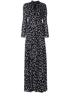 длинное платье с цветочным узором  Tory Burch