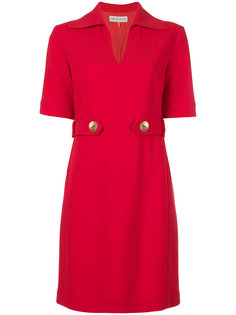 v-neck button waist dress Emilio Pucci