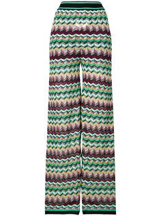 брюки с принтом зигзаг  M Missoni