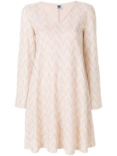 трикотажное платье с узором зигзаг  M Missoni