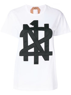 appliqué logo T-shirt Nº21