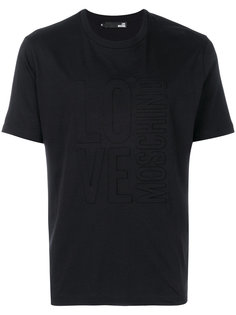 футболка с логотипом  Love Moschino