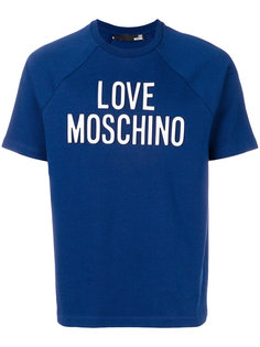 футболка с принтом-логотипом Love Moschino