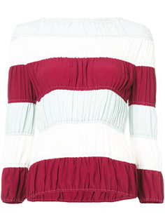 shirred stripe top Marni
