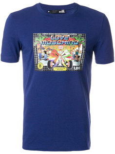 футболка с графическим принтом Love Moschino