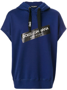пуловер с капюшоном и логотипом Dolce &amp; Gabbana