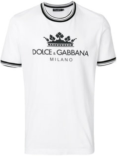 футболка с принтом логотипа Dolce &amp; Gabbana