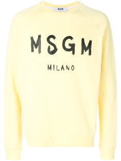 толстовка с логотипом MSGM