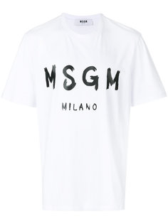 футболка с логотипом MSGM