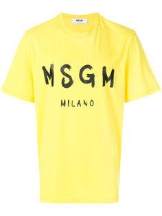 футболка с логотипом MSGM