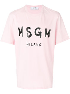 футболка с логотипом MSGM