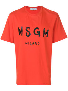 футболка с логотипом MSGM