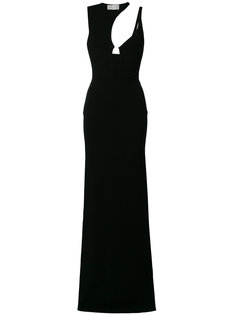 длинное платье с вырезной деталью Esteban Cortazar