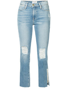 джинсы Le High с необработанными краями Frame Denim