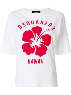 футболка с цветочным принтом Hawaii Dsquared2