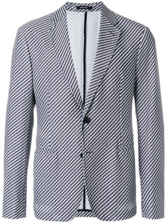 пиджак с плетеным дизайном Giorgio Armani