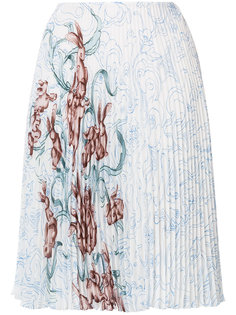 плиссированная юбка с принтом  Prada