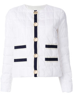 stripe panelled quilted jacket Fay