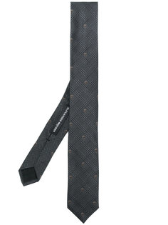 галстук с вышивкой Prince of Wales Alexander McQueen
