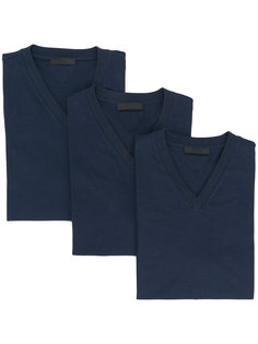 комплект футболок с V-образным вырезом Prada