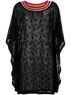 платье-свитер с контрастным воротником Missoni