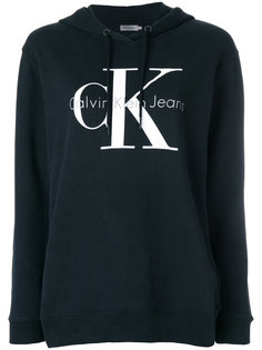 толстовка с капюшоном и логотипом  Calvin Klein Jeans