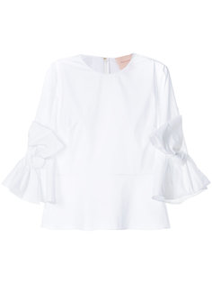 Kemi bow sleeve top Roksanda