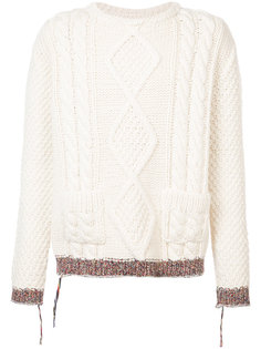 hand made cable knit sweater Maison Margiela