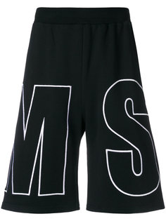 шорты с логотипом MSGM
