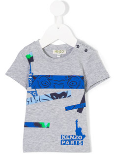 printed logo tank top Kenzo Kids