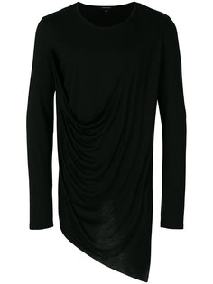 asymmetric draped T-shirt Unconditional