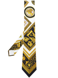 Grecian print tie Versace