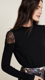 Adam Lippes Lace Crew Neck Sweater