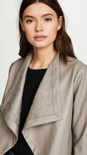 BB Dakota Peppin Vegan Leather Drapey Jacket