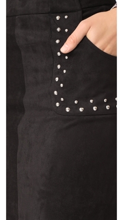 BB Dakota Cain Faux Suede Skirt