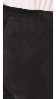 BB Dakota Violet Faux Suede Leggings