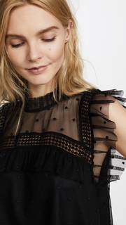 BB Dakota Roslyn Swiss Dot Victorian Blouse