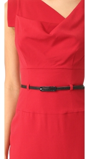 Black Halo Jackie O Belted Dress