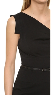 Black Halo Jackie O Belted Dress