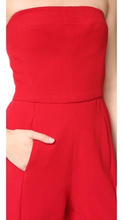 Black Halo Iris Strapless Jumpsuit