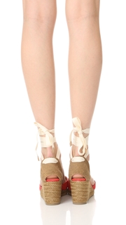 Castaner Washed Canvas Wedge Espadrilles